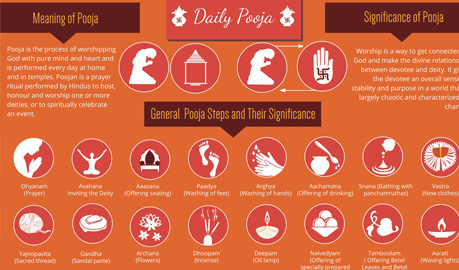 Daily Pooja Infographic, Infographic Designers Delhi, Infographic Designers Delhi India