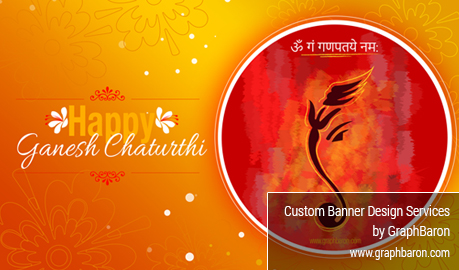Ganesh Chaturthi Banner Design, Website Banner Design, Product Banner Design, Poster Design